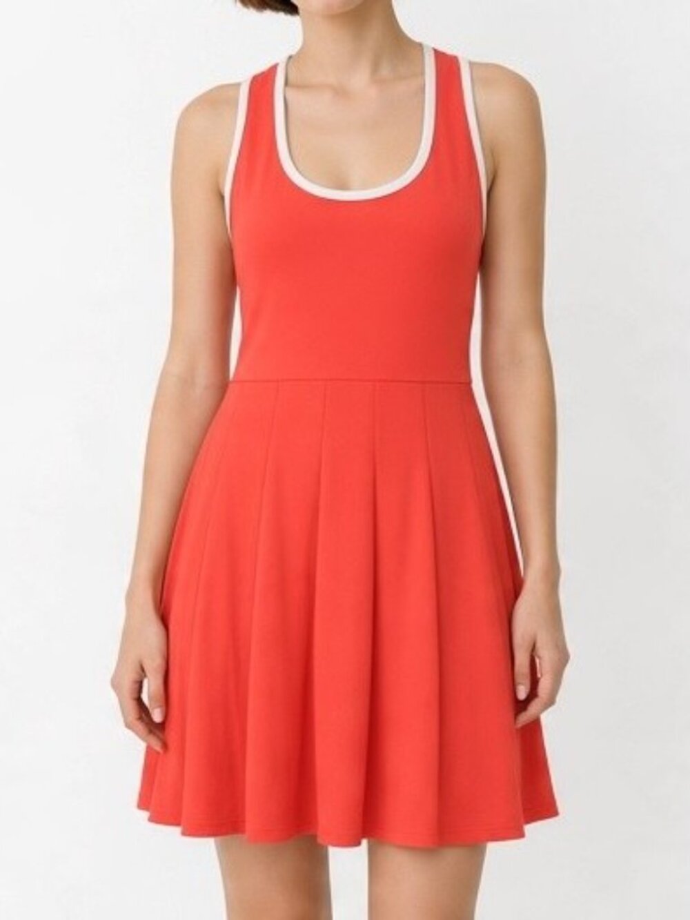 NWT Prince Pickleball Red Sleeveless Crossback Active Athletic Mini Dress sz L